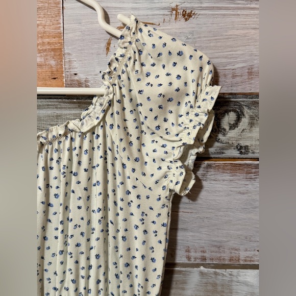 Floral Print Smocked Dress with skort - Picture 4 of 6